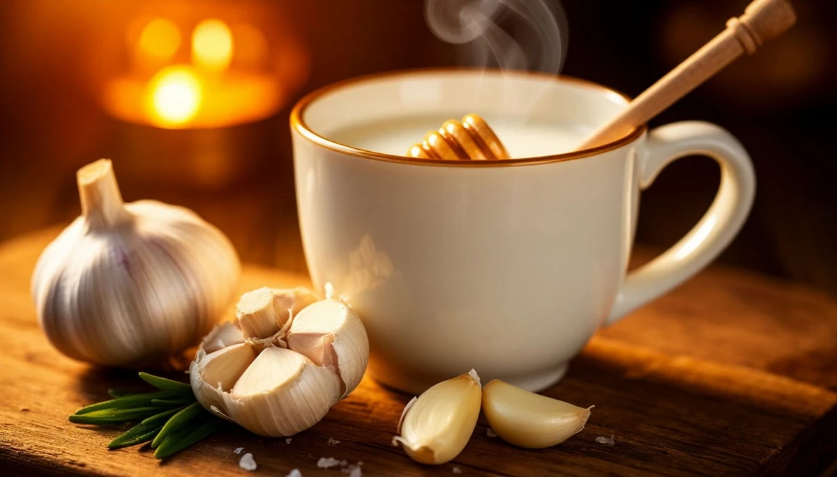 Proč zkušení bylinkáři přidávají nasekaný česnek do sklenice teplého mléka