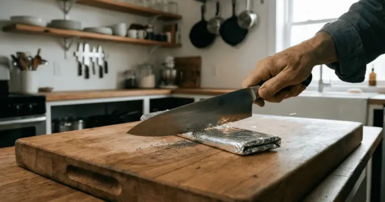 Proč zkušení kuchaři stříhají hliníkovou fólii, než začnou krájet cibuli