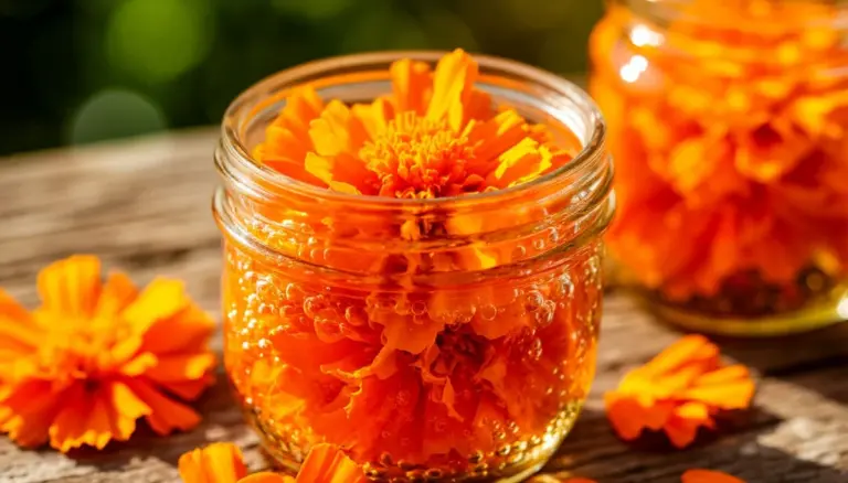 Proč zkušení zahrádkáři dávají květy měsíčku do třílitrové sklenice s vodou