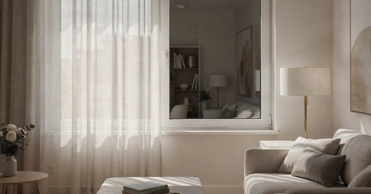 Soused-slídil: Modrá fólie v okně zastaví hned každou drbu