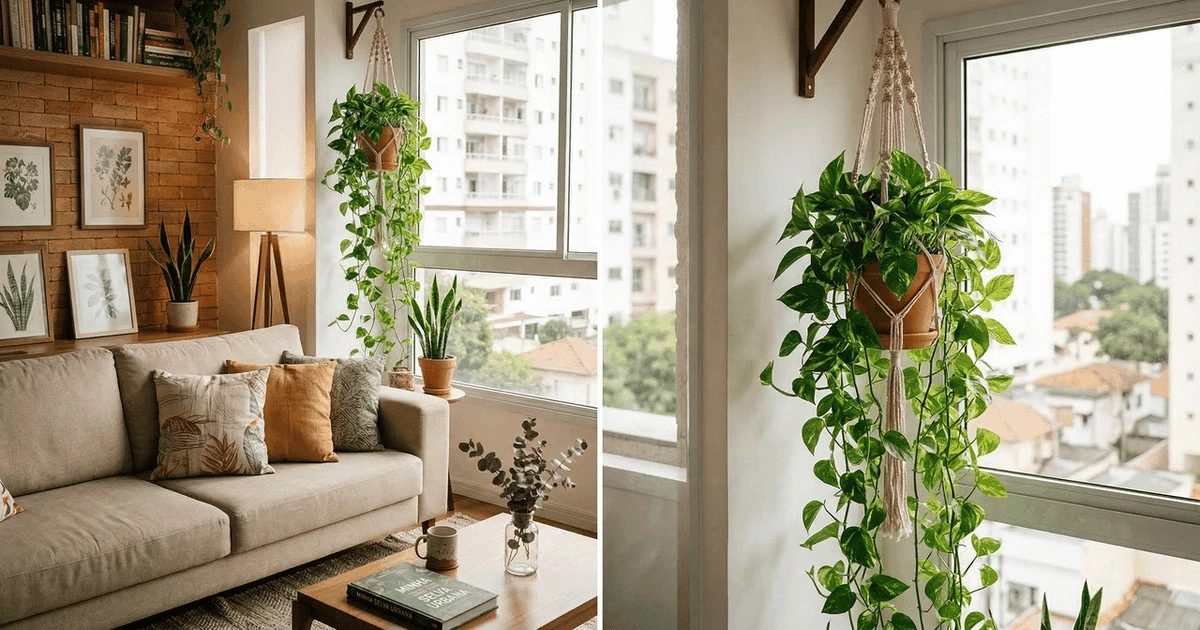 Proč má váš šplhavník malé a žluté listy: Skutečný důvod se skrývá v tom, kam jste ho v bytě pověsili