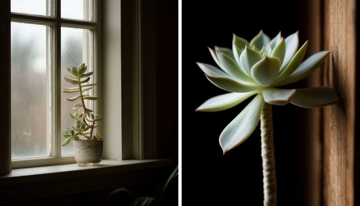 Proč se váš sukulent mění v bledou a vytáhlou nit