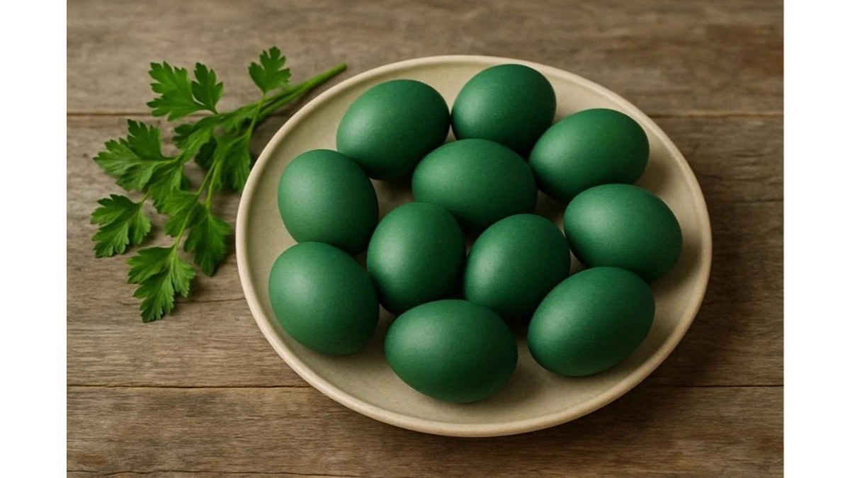 Proč zkušení kuchaři dávají petržel do horké vody při barvení vajíček