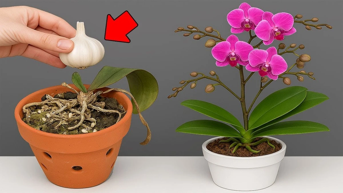 Proč zkušení pěstitelé vkládají stroužek česneku do květináče s orchidejí - image 1