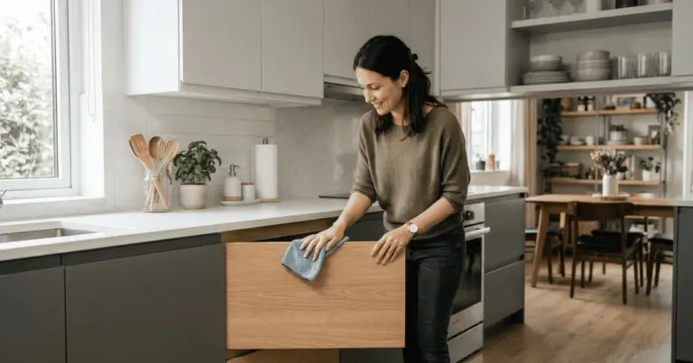 Proč zkušení truhláři vždy používají suchý hadr na kuchyňská dvířka